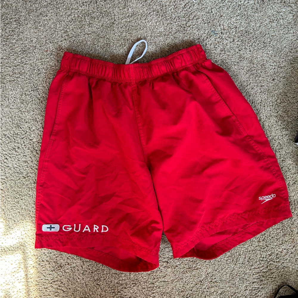 Speedo Lifeguard Swim Trunks Shorts size Medium